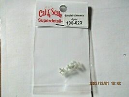 Cal Scale # 190-623 Sinclair Antenna Pack of 4 HO-Scale image 3