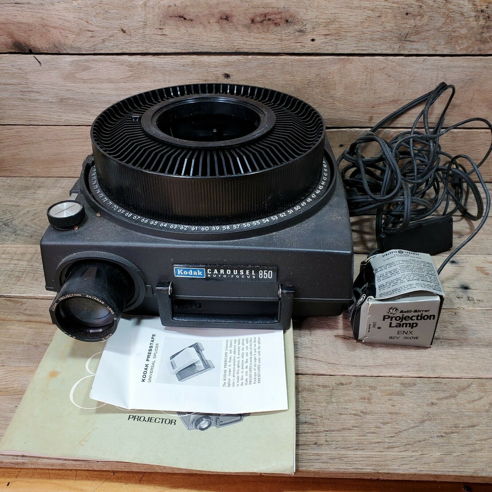 Kodak Carousel 850 Slide Projector Parts or Repair Slide & Movie