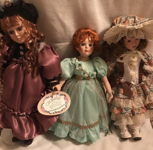 crown porcelain dolls