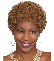 Fashion women short curly Small Afro wig Auburn