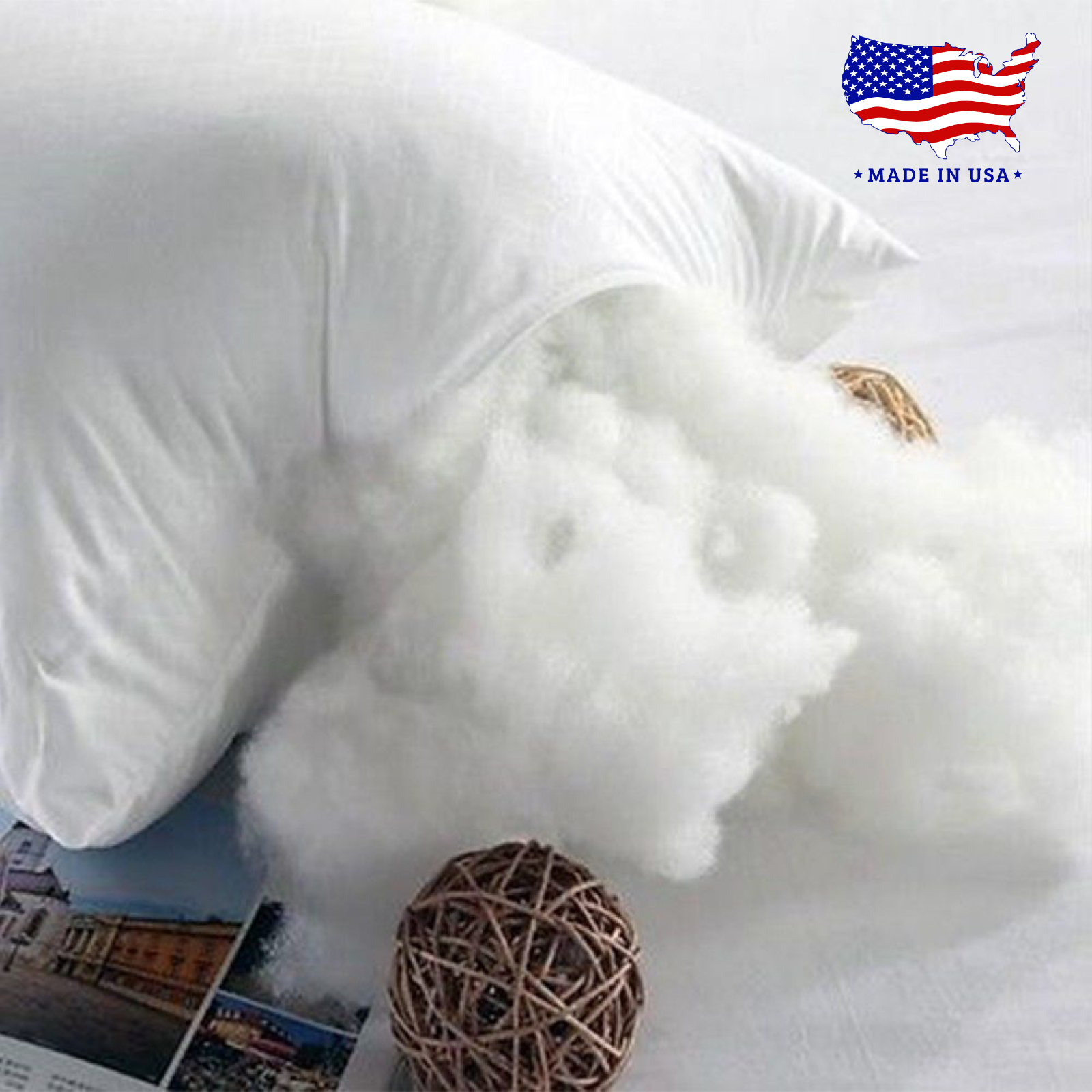 14x14" Form Inserts Throw Pillow Stuffing Sham Pillows Down Alternative