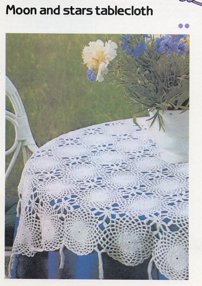 Wheels of Fortune Table Mat Cavendish Crochet PATTERN/Instructions NEW