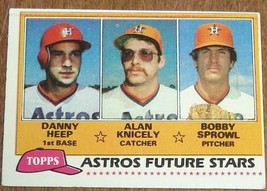 Astros Future Stars, Astros, 1981  #82 Topps Baseball Card, GOOD CONDITION - $3.95