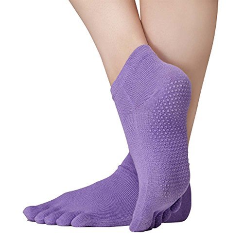 George Jimmy Five-Finger Cotton Sports Socks Soft Non-Slip Yoga Socks #20