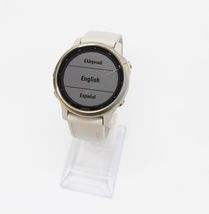 Garmin Fenix 6S Pro Solar Multisport GPS Watch Light Gold w/Light Sand image 3