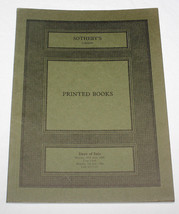 Sothebys Auction Catalogue London Printed Books Maps Atlases 25 June 9 July 1984 - $10.84