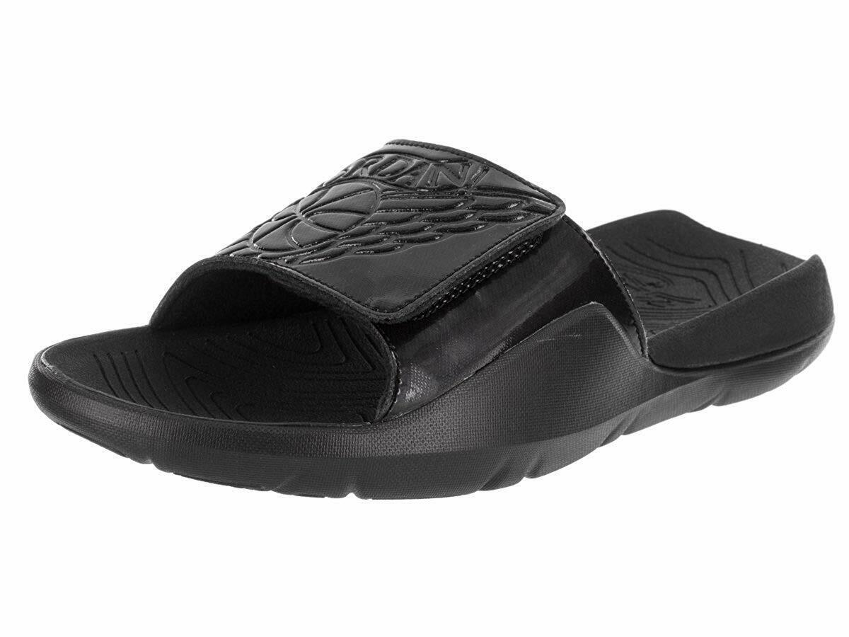 black air jordan sandals