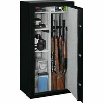 Black 22 Gun Security Cabinet Safe Storage Rifle Shotgun Steel Firearm Ammo Lock image 2