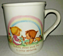 Vintage Hallmark Betsey Clark 1983 "Friends Make Your Day A Little Brighter" Mug - $26.99
