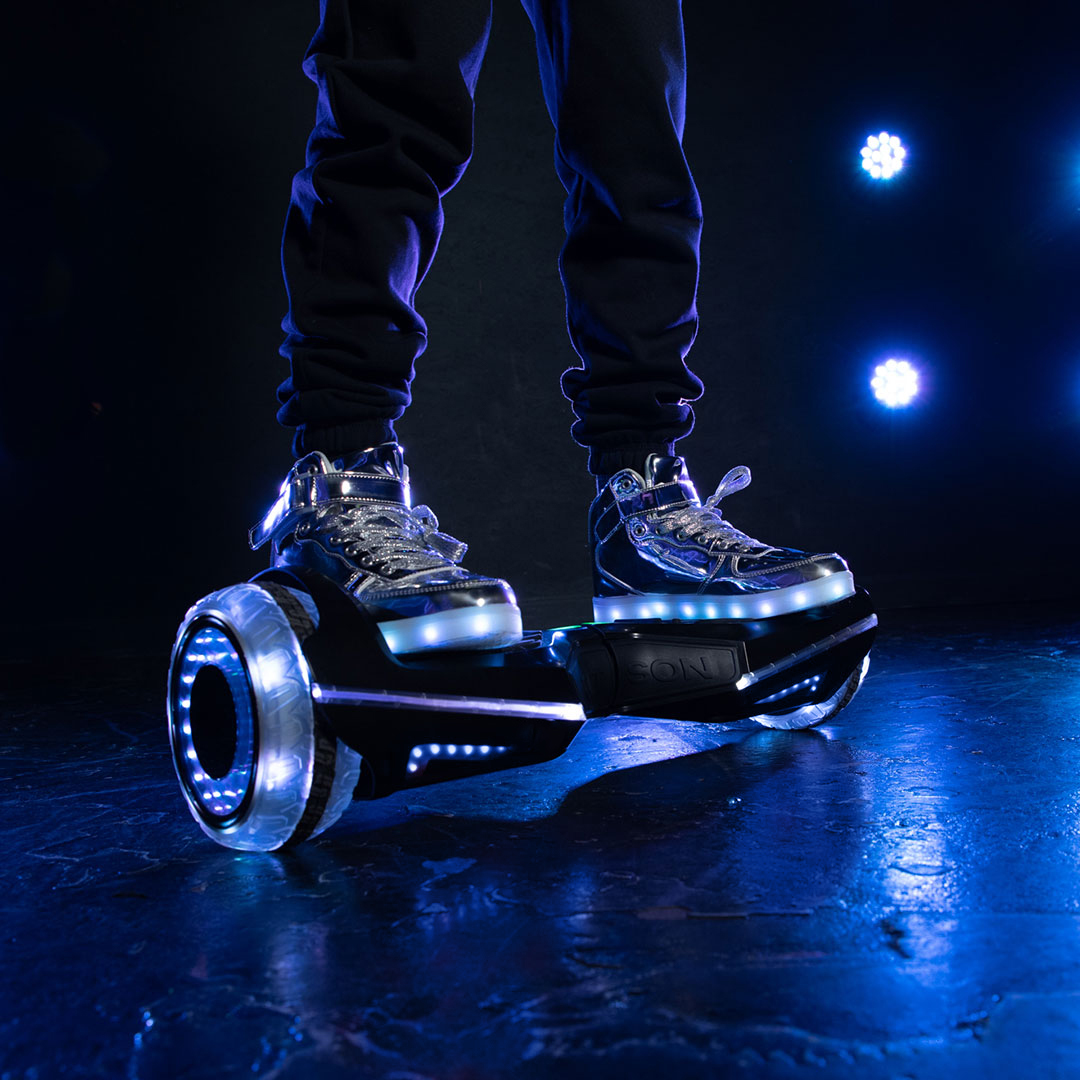 Jetson Rave Extreme Terrain Hoverboard With Cosmic LED Wheels