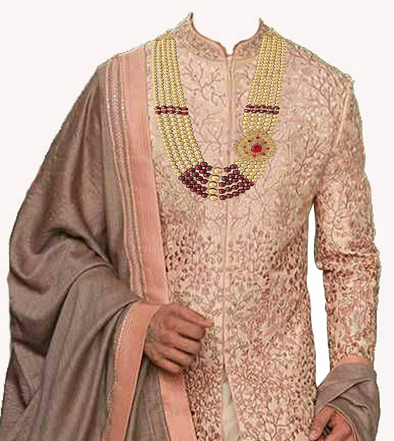 Pearl Necklace Jewellery for Groom 