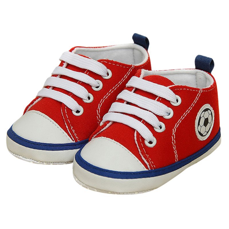 (red size 3)Toddler Baby Girls Boys Soft Sole Crib Shoes Non-slip ...