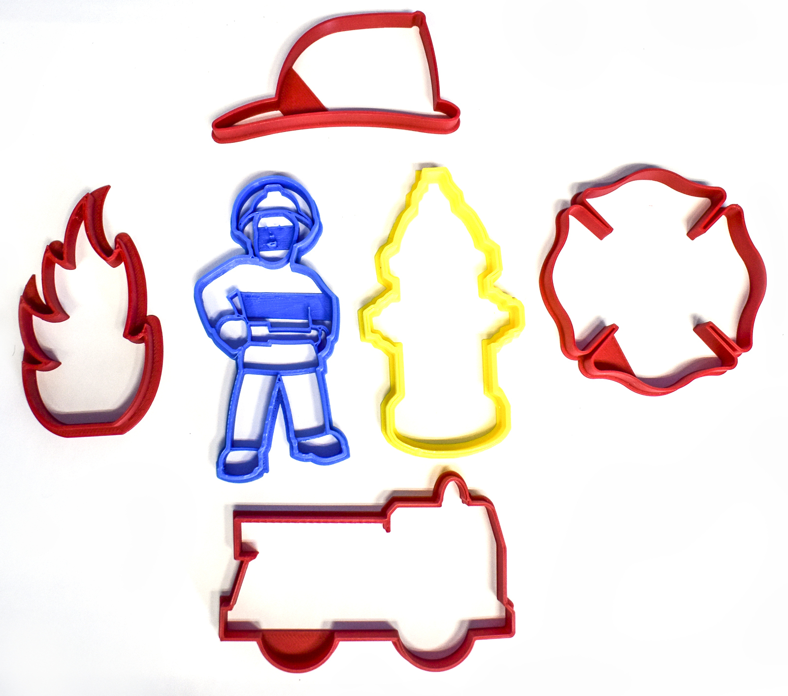 Fireman Sam Animated Kids Series Firefighter Set Of 6 Cookie Cutters USA PR1093