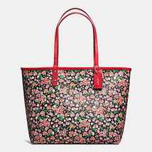 7669 reversible city tote in posey cluster floral print coated canvas coach f57669 1f thumb200