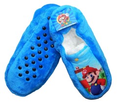 Super Mario Bros. Fuzzy Babba Loafer Slippers Size S/M (8-13) Or M/L (13-4) Nwt - $15.99