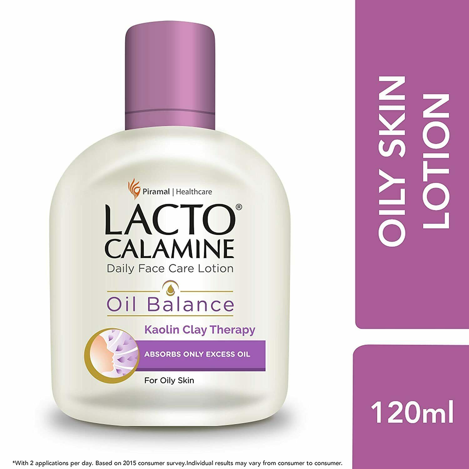 Lacto Calamine Face Lotion for Oil Balance - Oily Skin - 120 ml (Pack of 1)