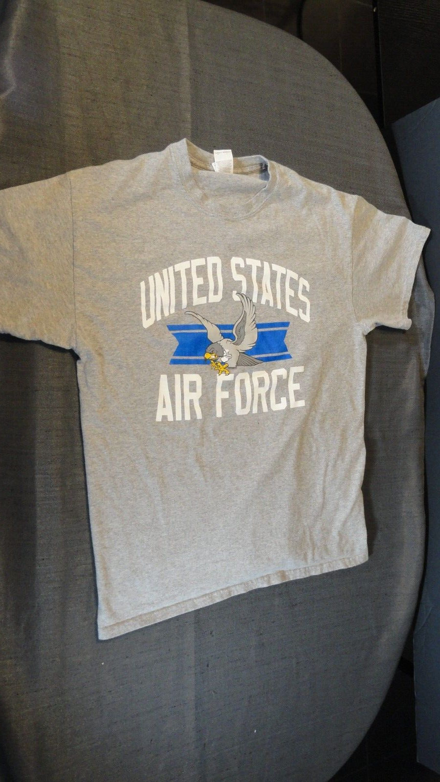 Primary image for USAF USAFA AIR FORCE GRAY MENS LARGE T SHIRT TEAM FALCONS