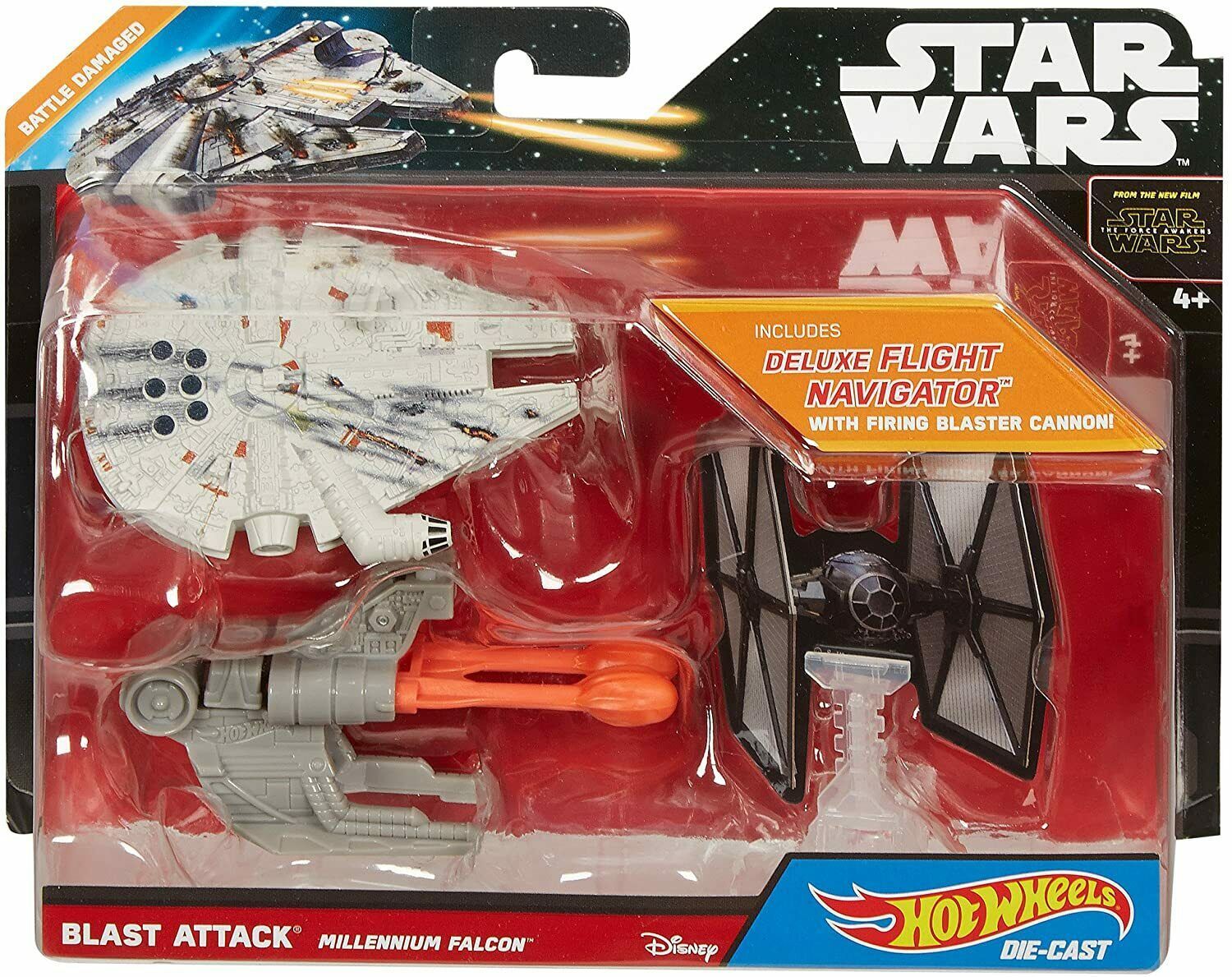 Star Wars Hot Wheels MILLENNIUM FALCON Battle Blast Attack BY Mattel ...