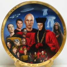 Star Trek: TNG Encounter At Farpoint Episode Ceramic Plate 1994 COA BOXED - $19.34