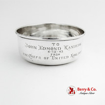 Child's Bowl Sterling Silver Lunt United Airlines Inscription 1943 - $174.62