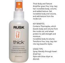 Rusk Designer Collection Thick Body and Texture Amplifier, 6 fl oz image 3