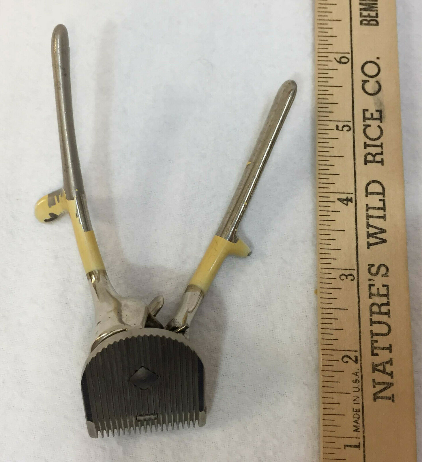 Vintage Hair Clippers Stainless Steel Hand Held Adjustable Tension Other