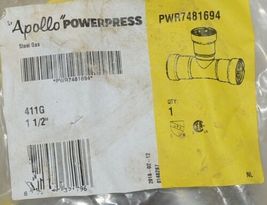 Apollo Powerpress Carbon Steel 411G 1 1/2 Inch Reducing Tee PWR7481694 image 2