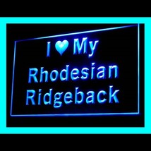 210120B I Love My Rhodesian Ridgeback Fabulous Description Vector LED Light Sign - $21.99