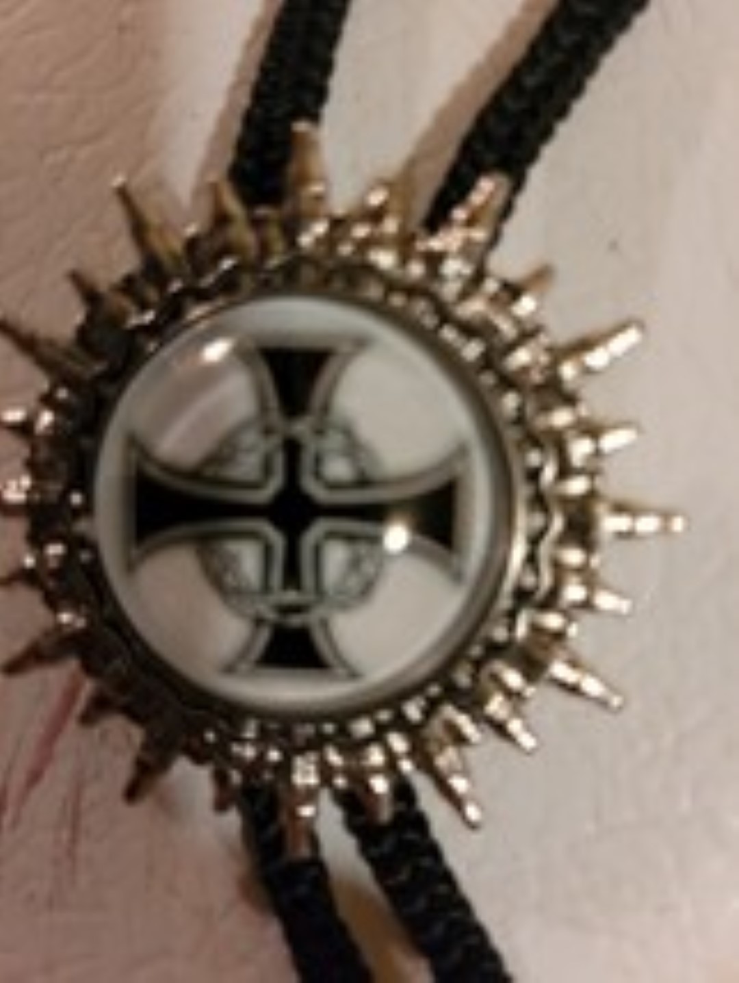 Knights templar cross and crown of thorns bolo  large 
