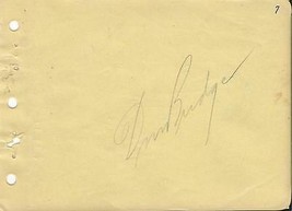 Don Budge & Fred Perry Dual Signed Vintage Album Page Tennis HOF image 2
