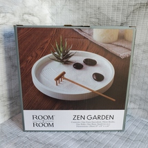 Room2Room Desktop Circular Desktop Tabletop Sand Zen Garden with Rake image 2