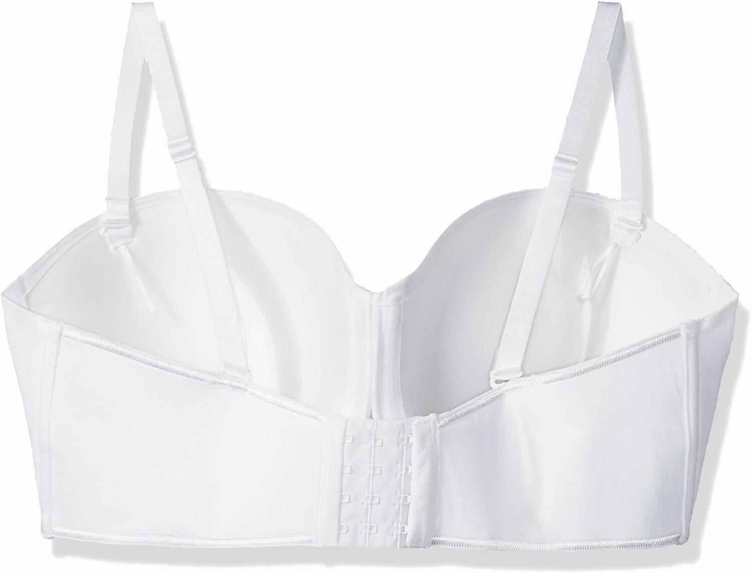 Lilyette White Strapless Convertible Contour Full Figure Bra, Us 36c 