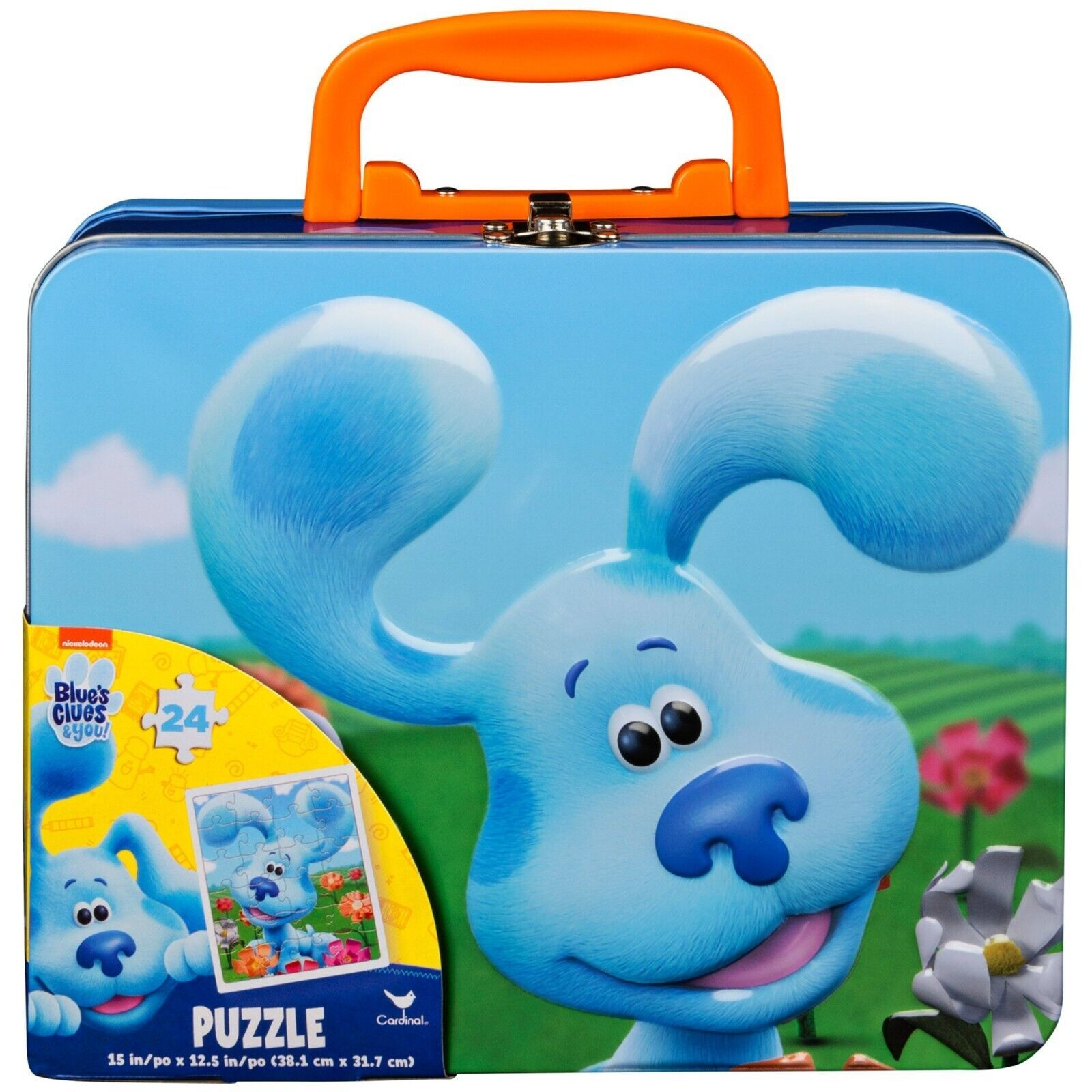 Blue's Clues & You Large Lunch Tin Box with 24 pc puzzle inside Jigsaw