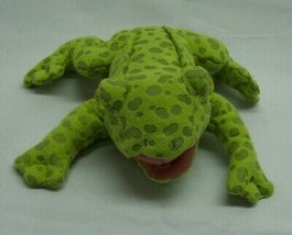 Folkmanis Mini Green Frog Finger Puppet 5" Plush Stuffed Animal Toy - $14.85