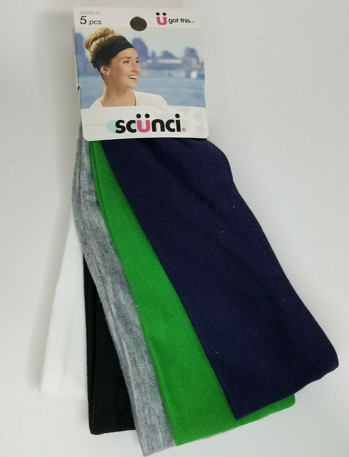Primary image for Scunci Wide Stretchy Hairbands Head Wrap 5 pc #16255