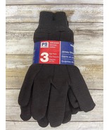 Project Source 3-Pairs Multi-Purpose Jersey Gloves Dark Brown - $9.99