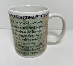 Ganz Recipe for a Fabulous Woman Ceramic Coffee Mug 12 oz  NWT - $7.84