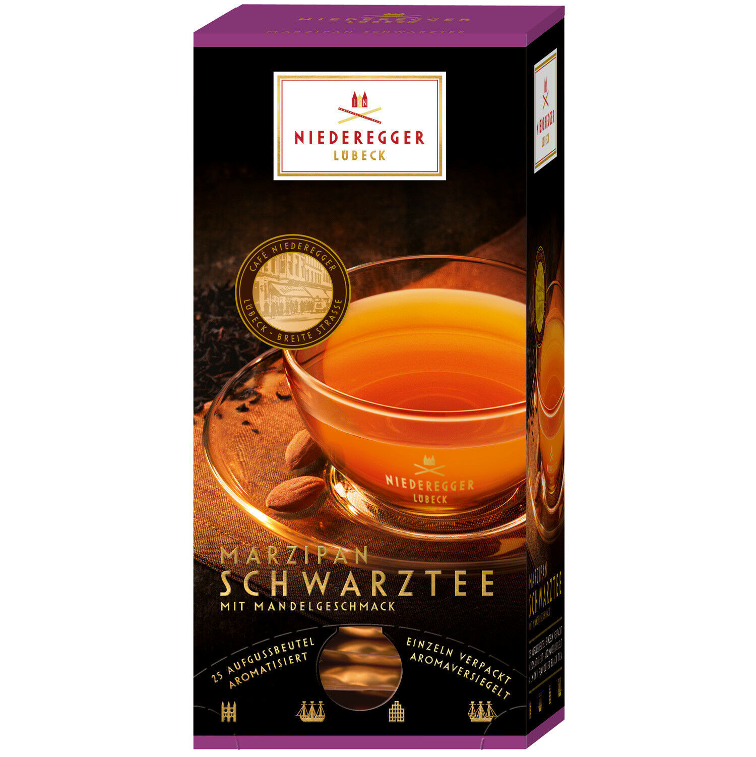 Niederegger marzipan tea -25 portions -43,75g-FREE SHIPPING