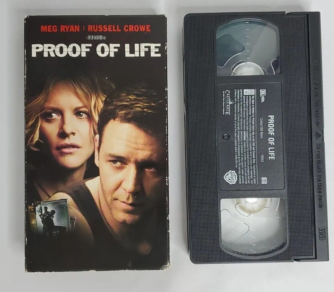 Proof of Life VHS VCR Tape 135 minute Movie 2000 Video Russell Crowe ...