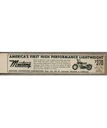 1952 Print Ad Mustang Performance Lightweight Motorcycles Glendale,CA - $9.43