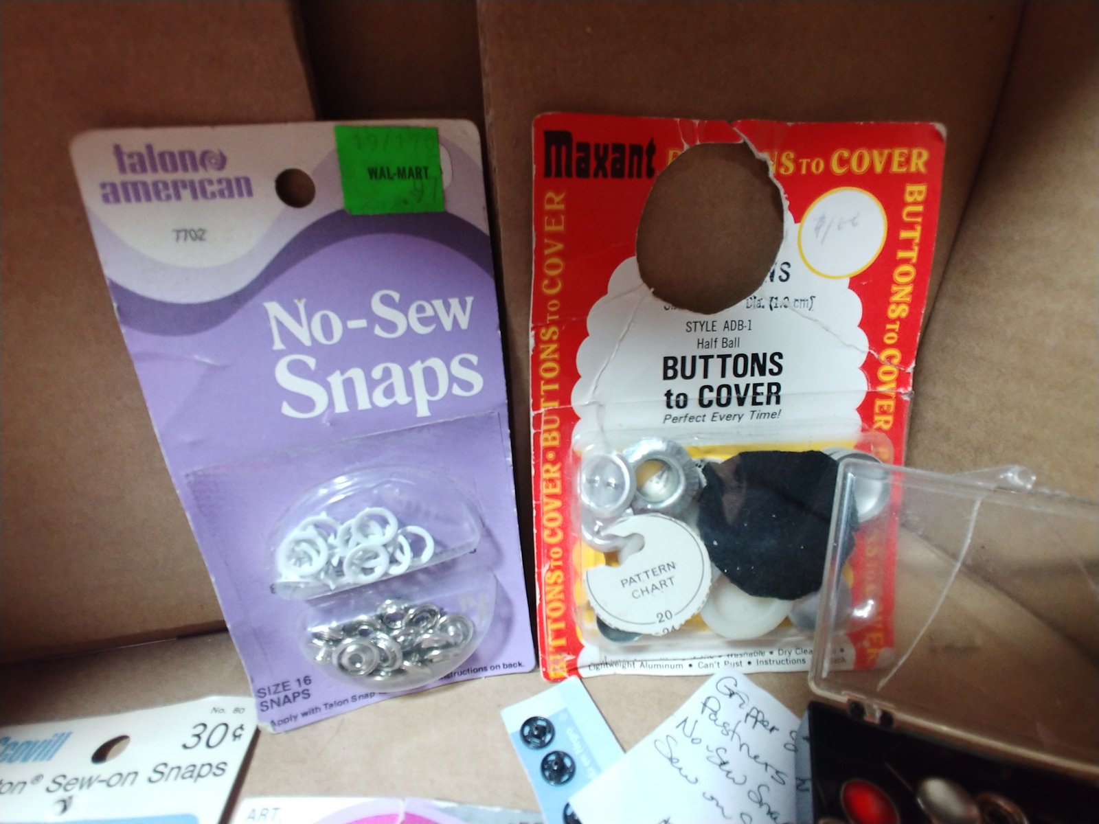 Bulk Lot of Gripper Snaps & covers NoSew Snaps Sewon Snaps Snaps