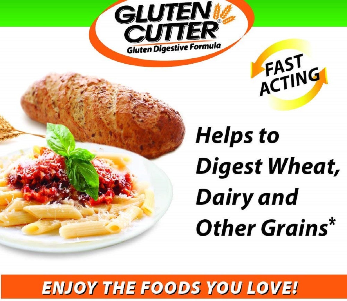 Healthy Digestives Gluten Cutter enzyme formula - Helps Improve your bodies