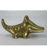 Vintage Brass Alligator Crocodile Whimsical Paperweight 30013 - $44.54
