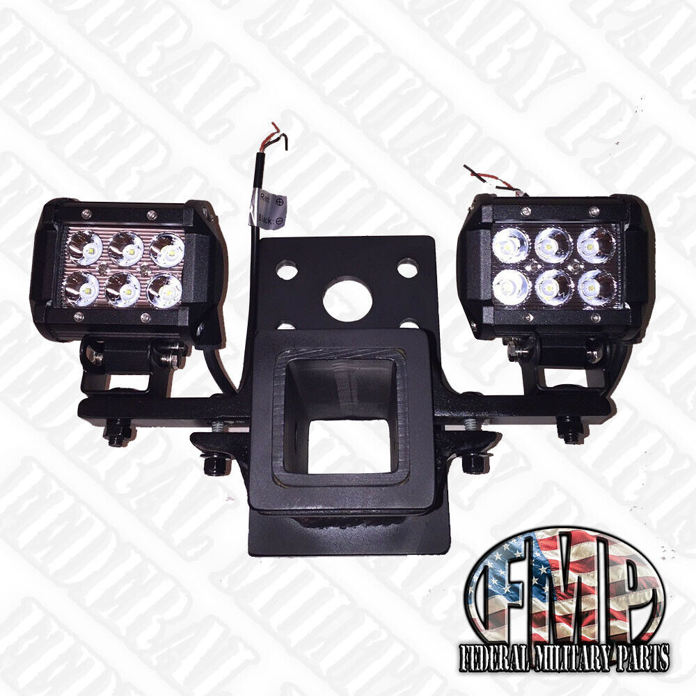 DUAL REVERSE BACKUP LIGHTS HUMVEE + PB HITCH + MOUNT 12V 24V MILITARY M998 Other