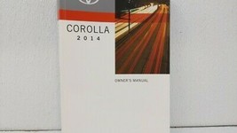 2014 Toyota Corolla Owners Manual 72956 - $24.47