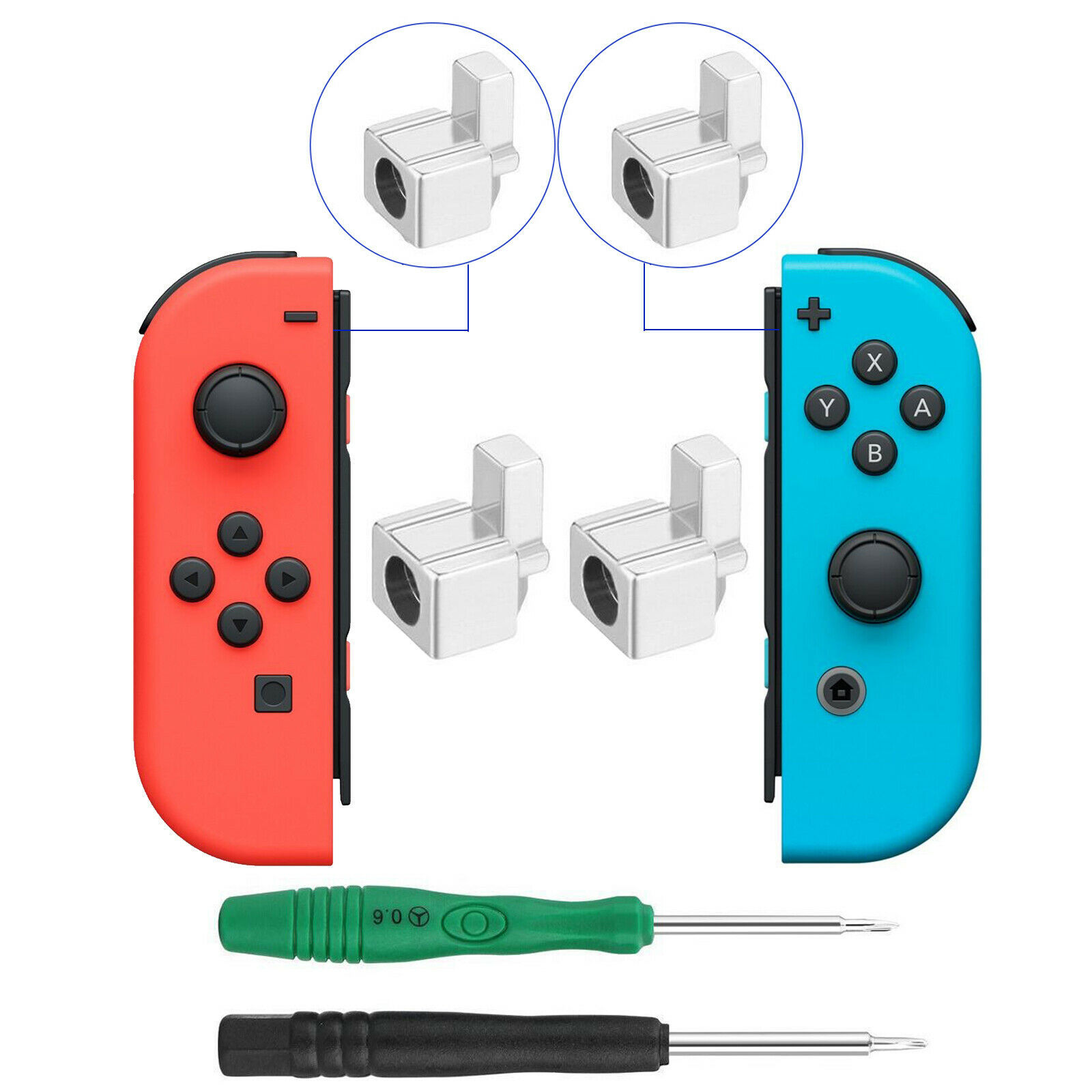 4pack Alloy Buckle Lock for NS Nintendo Switch NX JoyCon Controller