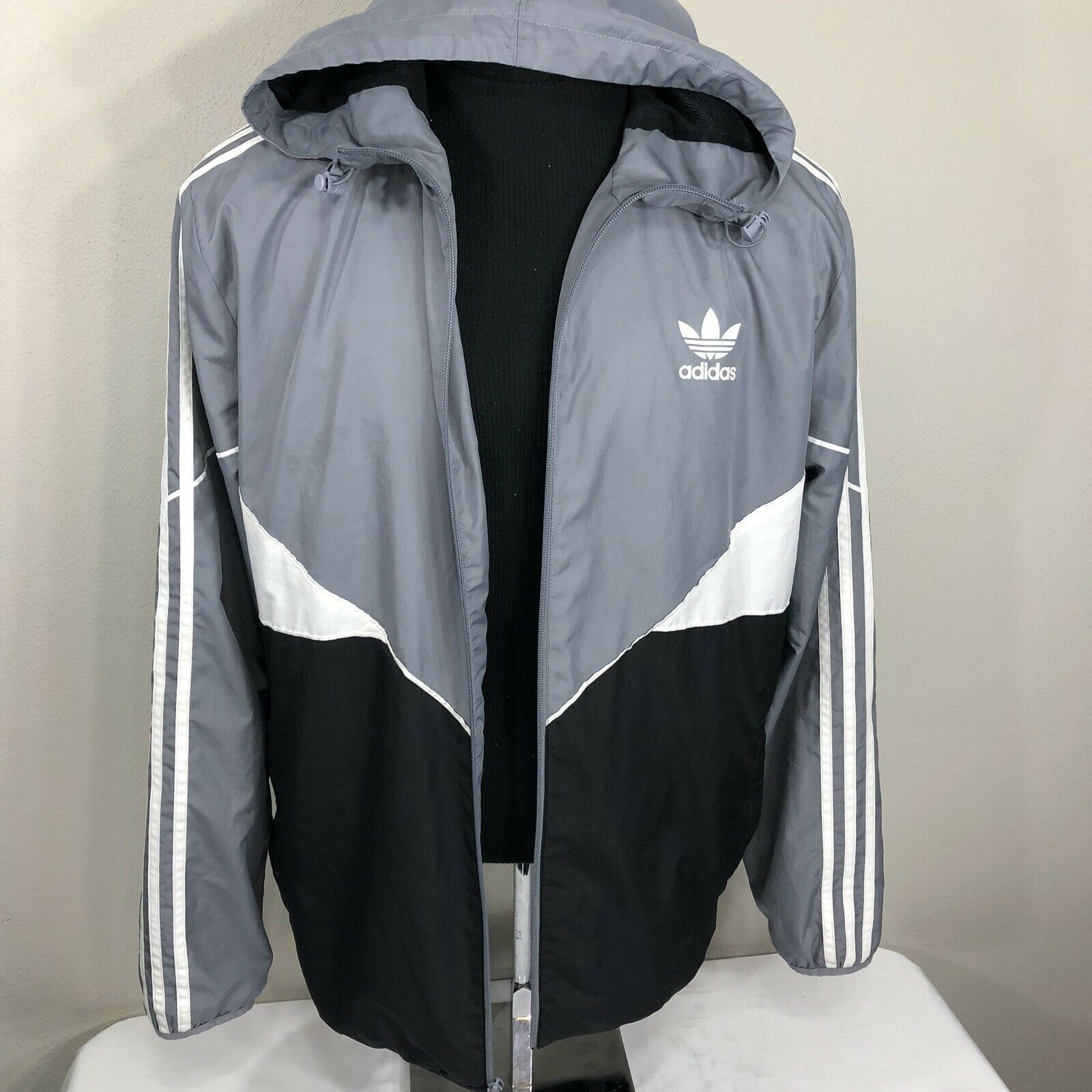 adidas Big Kids Superstar Track Jacket Legend Ink//White CF9760