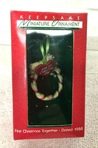 1988 First Christmas Together Miniature Hallmark Christmas Tree Ornament... - $9.41
