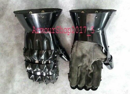 Medieval Gauntlets Functional Knight Mitten Gloves Re-enactment Larp Sca costume