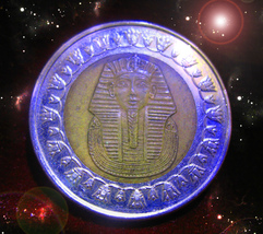 HAUNTED EGYPT COIN KING OF COINS GROW MONEY SECRET MAGICK OOAK MAGICKAL - $9,037.77